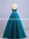 Princess Sweetheart Tulle Sequined Floor-length Beading Prom Dresses #Favs020102908