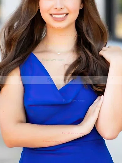 Sheath/Column Cowl Neck Chiffon Short/Mini Short Prom Dresses #Favs020020110748