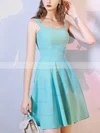 A-line Square Neckline Stretch Crepe Short/Mini Short Prom Dresses #Favs020020110007