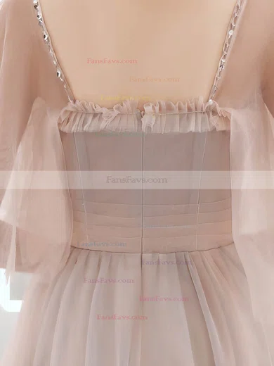 A-line Sweetheart Tulle Knee-length Short Prom Dresses With Crystal Detailing #Favs020020110008