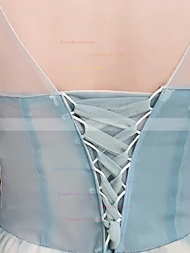 A-line Square Neckline Tulle Short/Mini Short Prom Dresses With Lace #Favs020020110015