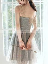 A-line Off-the-shoulder Sequined Short/Mini Short Prom Dresses #Favs020020110017