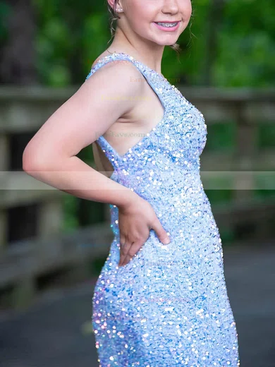 Sheath/Column One Shoulder Sequined Short/Mini Short Prom Dresses #Favs020020110810