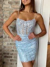 Sheath/Column V-neck Lace Short/Mini Short Prom Dresses #Favs020020110820