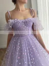 A-line Sweetheart Tulle Ankle-length Short Prom Dresses #Favs020020111549