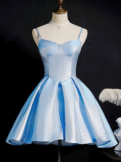A-line V-neck Shimmer Crepe Short/Mini Short Prom Dresses #Favs020020110853