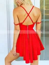 A-line Off-the-shoulder Chiffon Short/Mini Short Prom Dresses #Favs020020111586
