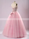 Ball Gown Sweetheart Tulle Floor-length Beading Prom Dresses #Favs020103056