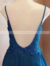 A-line V-neck Shimmer Crepe Short/Mini Short Prom Dresses With Appliques Lace #Favs020020110878