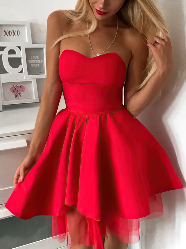 A-line Sweetheart Chiffon Short/Mini Short Prom Dresses #Favs020020109206