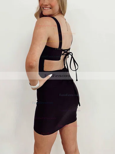 Sheath/Column Scoop Neck Jersey Short/Mini Short Prom Dresses #Favs020020110880