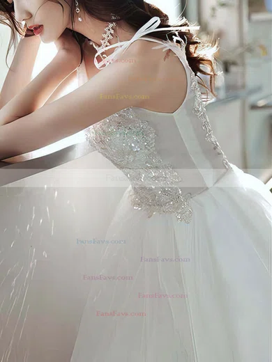 A-line V-neck Lace Tulle Tea-length Short Prom Dresses With Appliques Lace #Favs020020110125