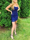 Sheath/Column Scoop Neck Sequined Short/Mini Short Prom Dresses #Favs020020111626