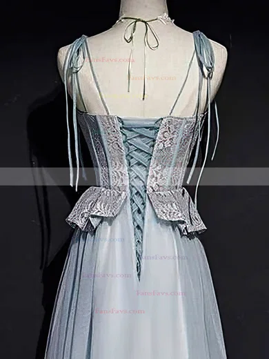 A-line Sweetheart Lace Tulle Knee-length Short Prom Dresses With Beading #Favs020020110147