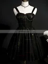 A-line Sweetheart Tulle Short/Mini Short Prom Dresses With Beading #Favs020020110155