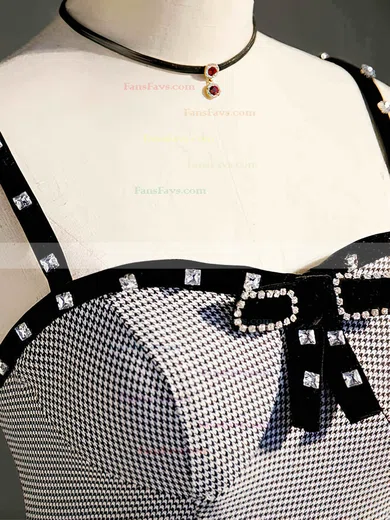 A-line Sweetheart Satin Short/Mini Short Prom Dresses With Beading #Favs020020110166