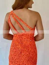 Sheath/Column One Shoulder Sequined Short/Mini Short Prom Dresses #Favs020020110281