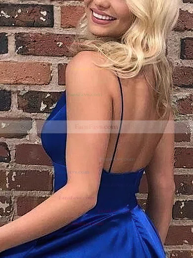 A-line V-neck Silk-like Satin Short/Mini Short Prom Dresses #Favs020020109336