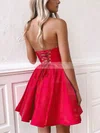 A-line Sweetheart Satin Short/Mini Short Prom Dresses #Favs020020109340