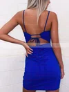 Sheath/Column Scoop Neck Jersey Short/Mini Short Prom Dresses #Favs020020110998