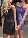 Sheath/Column Strapless Sequined Short/Mini Short Prom Dresses With Feathers / Fur #Favs020020111720