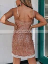Sheath/Column V-neck Sequined Short/Mini Short Prom Dresses #Favs020020110315