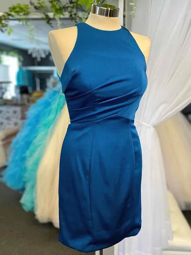 Sheath/Column Scoop Neck Jersey Short/Mini Short Prom Dresses #Favs020020111001