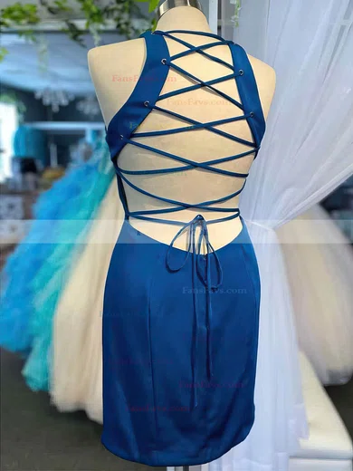 Sheath/Column Scoop Neck Jersey Short/Mini Short Prom Dresses #Favs020020111001