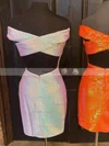 Sheath/Column Off-the-shoulder Sequined Short/Mini Short Prom Dresses #Favs020020111006