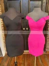 Sheath/Column Off-the-shoulder Stretch Crepe Short/Mini Short Prom Dresses #Favs020020111008