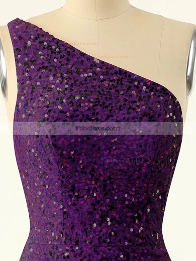 Sheath/Column One Shoulder Sequined Short/Mini Short Prom Dresses #Favs020020110326