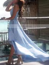 A-line V-neck Chiffon Asymmetrical Sashes / Ribbons Prom Dresses #Favs020103203