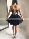 A-line V-neck Chiffon Short/Mini Ruffles Short Prom Dresses #Favs020020109367