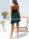 Sheath/Column Off-the-shoulder Lace Asymmetrical Short Prom Dresses #Favs020020111755