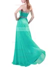 A-line Sweetheart Chiffon Floor-length Beading Prom Dresses #Favs020104464