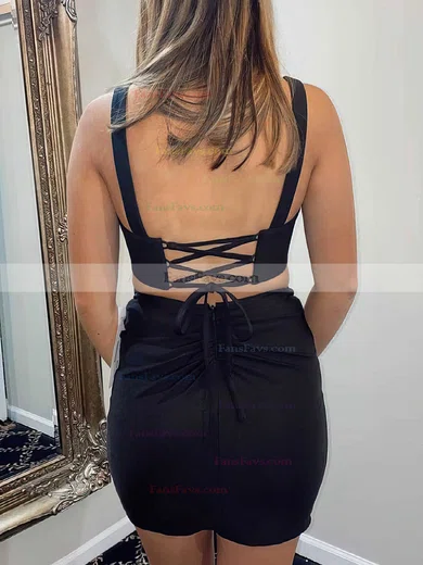 Sheath/Column Scoop Neck Jersey Short/Mini Short Prom Dresses #Favs020020110184