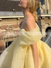 A-line Off-the-shoulder Organza Short/Mini Short Prom Dresses #Favs020020111802