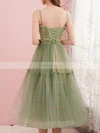 A-line Square Neckline Tulle Tea-length Short Prom Dresses #Favs020020108349