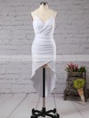 Sheath/Column V-neck Jersey Asymmetrical Ruffles Hot High Low Prom Dresses #Favs020103524