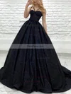 Ball Gown Sweetheart Glitter Sweep Train Prom Dresses With Sashes / Ribbons #Favs020115671