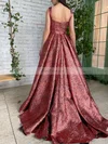 Ball Gown Sweetheart  Sweep Train Prom Dresses With Pockets #Favs020115854