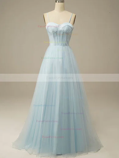 A-line Sweetheart Glitter Floor-length Prom Dresses #Favs020115973