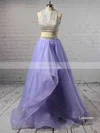 Princess Scoop Neck Organza Floor-length Beading Prom Dresses #Favs020103326