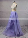 Princess Scoop Neck Organza Floor-length Beading Prom Dresses #Favs020103326