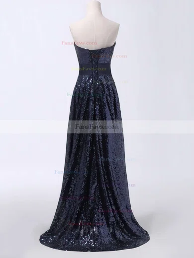 A-line Sweetheart Sequined Asymmetrical Sashes / Ribbons Prom Dresses #Favs020103165