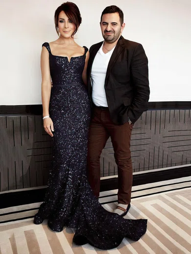 Trumpet/Mermaid Square Neckline Sequined Sweep Train Prom Dresses #Favs020104961