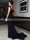 Trumpet/Mermaid Square Neckline Sequined Sweep Train Prom Dresses #Favs020104961