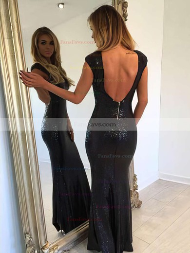 Sheath/Column Scoop Neck Sequined Floor-length Prom Dresses #Favs020105550