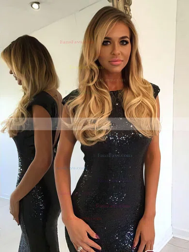 Sheath/Column Scoop Neck Sequined Floor-length Prom Dresses #Favs020105550