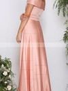 A-line Off-the-shoulder Silk-like Satin Sweep Train Ruffles Prom Dresses #Favs020105737